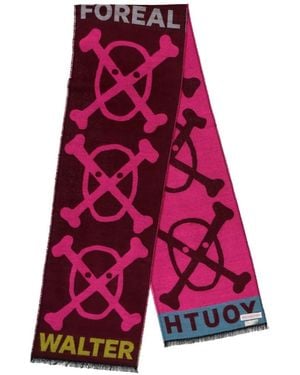 Walter Van Beirendonck Youth Graphic-Print Scarf - Red
