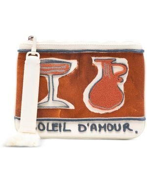 ALÉMAIS Bolso De Mano Soleil D'Amour De X Laurence Leenaert - Marrón