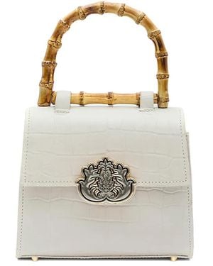 Isla Bandolera de piel - Blanco