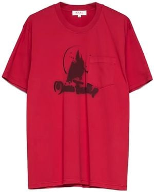 MASU Castle Pocket T-Shirt - Red