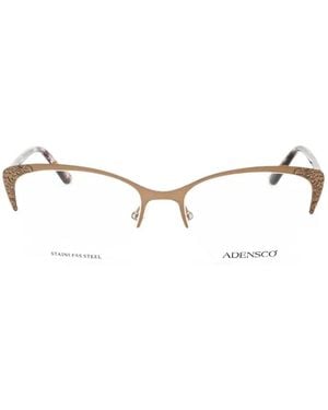 Adensco Gravierte Cat-Eye-Brille - Natur