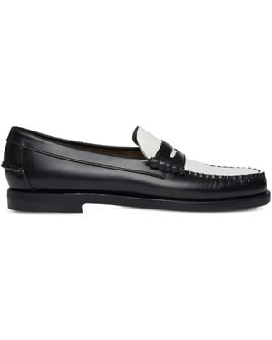 Sebago Zweifarbige Loafer - Schwarz