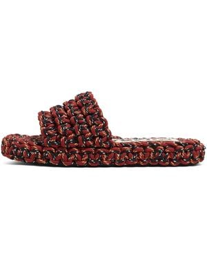 Bimba Y Lola Slippers Met Touw - Bruin