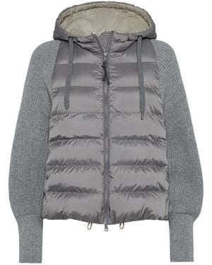 Brunello Cucinelli Padded Jacket - Gray
