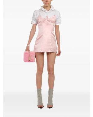 Natasha Zinko フレイド ミニドレス - ピンク