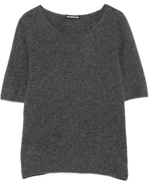 Susanne Bommer Short-Sleeve Jumper - Grey