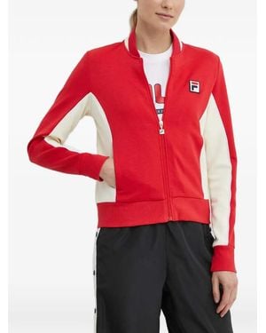 Fila Colourblock Zip Sweatshirt - Red