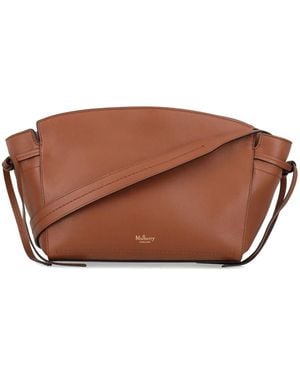 Mulberry Clovelly レザーショルダーバッグ - ブラウン