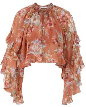 Zimmermann Ruffled Awakened Blouse - White