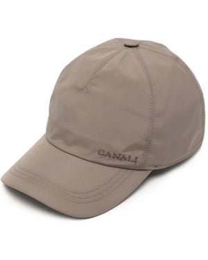 Canali Logo-Embroidered Baseball Cap - Grey