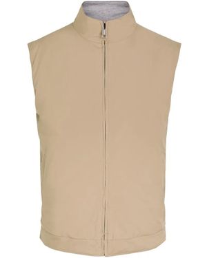Aurélien Asg Reversible Zip Gilet - Natural