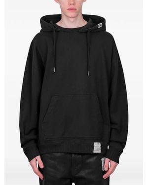 Maison Mihara Yasuhiro Langärmeliger Hoodie - Schwarz