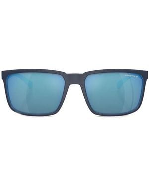 Arnette Stripe Rectangle-Frame Sunglasses - Blue