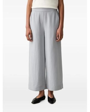 Marc O' Polo Pantalon Palazzo Ample À Taille Élastiquée - Grey