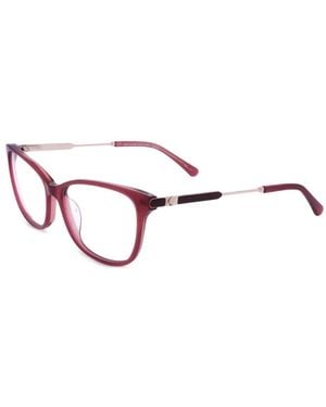 Kate Spade Logo-Plaque Square-Frame Glasses - Pink