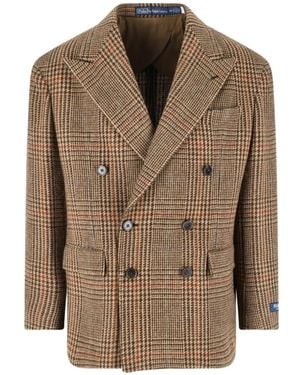 Polo Ralph Lauren Check-Pattern Blazer - Brown