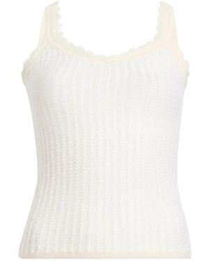 KHAITE Ennio Scalloped Tank - ホワイト