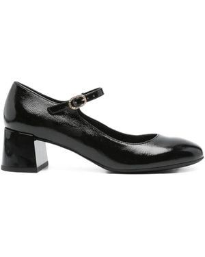 Nero Giardini 50Mm Buckle-Strap Block-Heel Pumps - Black