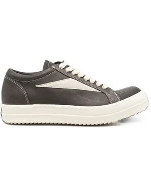 Rick Owens Vintage Sneaks Leather Trainers - White