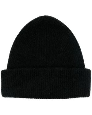 Nuur Ribbed Beanie - Black