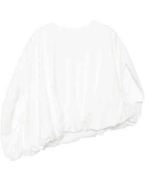 JNBY Puffball-Hem Top - White