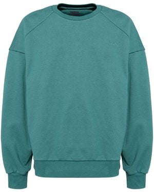 Juun.J Collage Dé Collage Embroidered Sweatshirt - Green