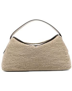 TOTEME Bolso shopper de piel con cierre giratorio - Neutro