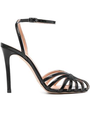 The Seller 100Mm Leather Sandals - White