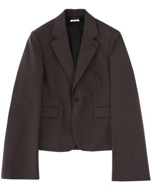 JW Anderson Wide-Sleeve Single-Breasted Jacket - Black