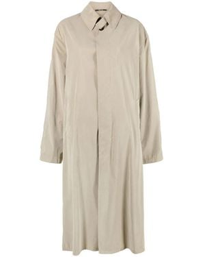 Maison Margiela Peached Single-Breasted Coat - White