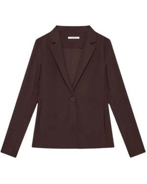 Maliparmi Single-Button Notched-Lapels Jacket - Brown
