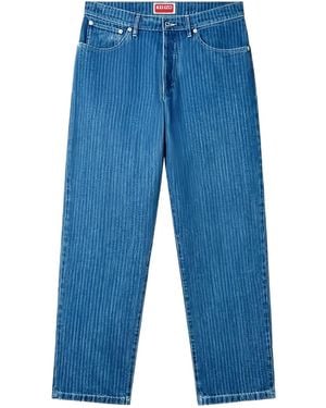KENZO Botan Striped Jeans - Blue