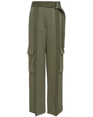 Club21 Stephanie Cargo Belted Trousers - Green