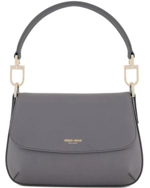 Giorgio Armani La Prima Flap Shoulder Bag - Grey