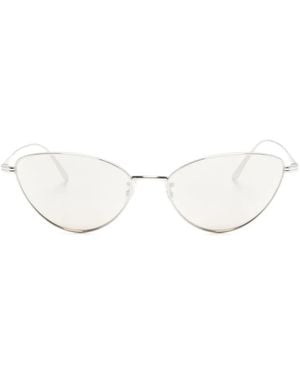 KHAITE x Oliver Peoples X Khaite-Tone 1998C Cat-Eye Sunglasses - White