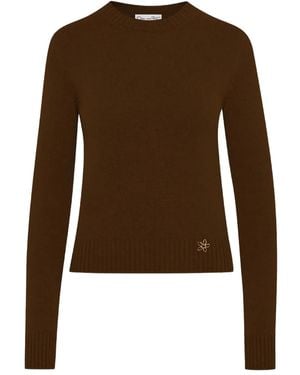 Oscar de la Renta Pull À Détail De Foulard - Marron