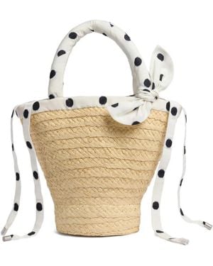 Patou Pm Couture Tote Bag - White