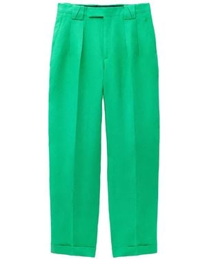 Versace Hemp Formal Pants - Green