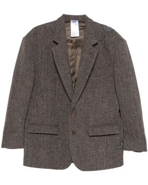Magliano Sigle-Breasted Blazer - Grey