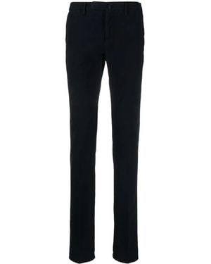 Incotex Skinny Mid-Waist Chino Trousers - Blue