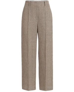 Brunello Cucinelli Linen Cotton Pants - Grey