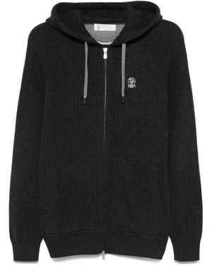 Brunello Cucinelli Cashmere Cardigan - Black