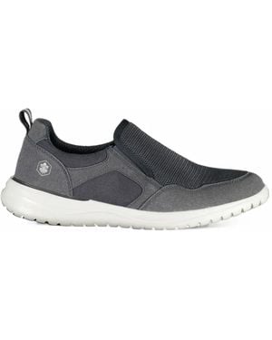 Lumberjack Mesh-Panelled Slip-On Sneakers - White