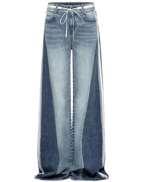 Hellessy Tay Panelled Drawstring Jeans - Blue