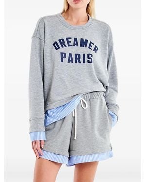 ViCOLO Sweater Met Trekkoord En Gelaagd Effect - Blauw