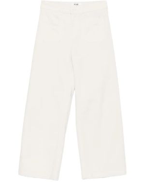 Five Jeans Weite Hose Mit Aufgesetzten Taschen - Weiß