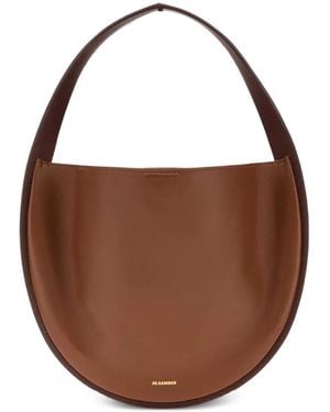 Jil Sander Pivot Shoulder Bag - Brown