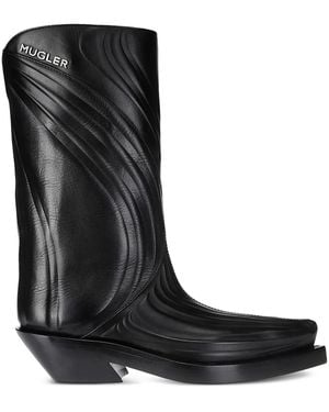 Mugler Botas Santiag - Negro