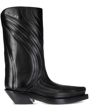 Mugler Stivali Santiag - Nero