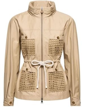 Moncler Bougain Hooded Jacket - Natural